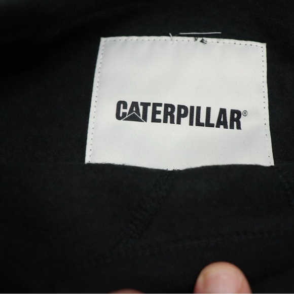 Caterpillar Equipment Tools Black Logo Long Sleeve Sweatshirt Size Large - Picture 6 of 10